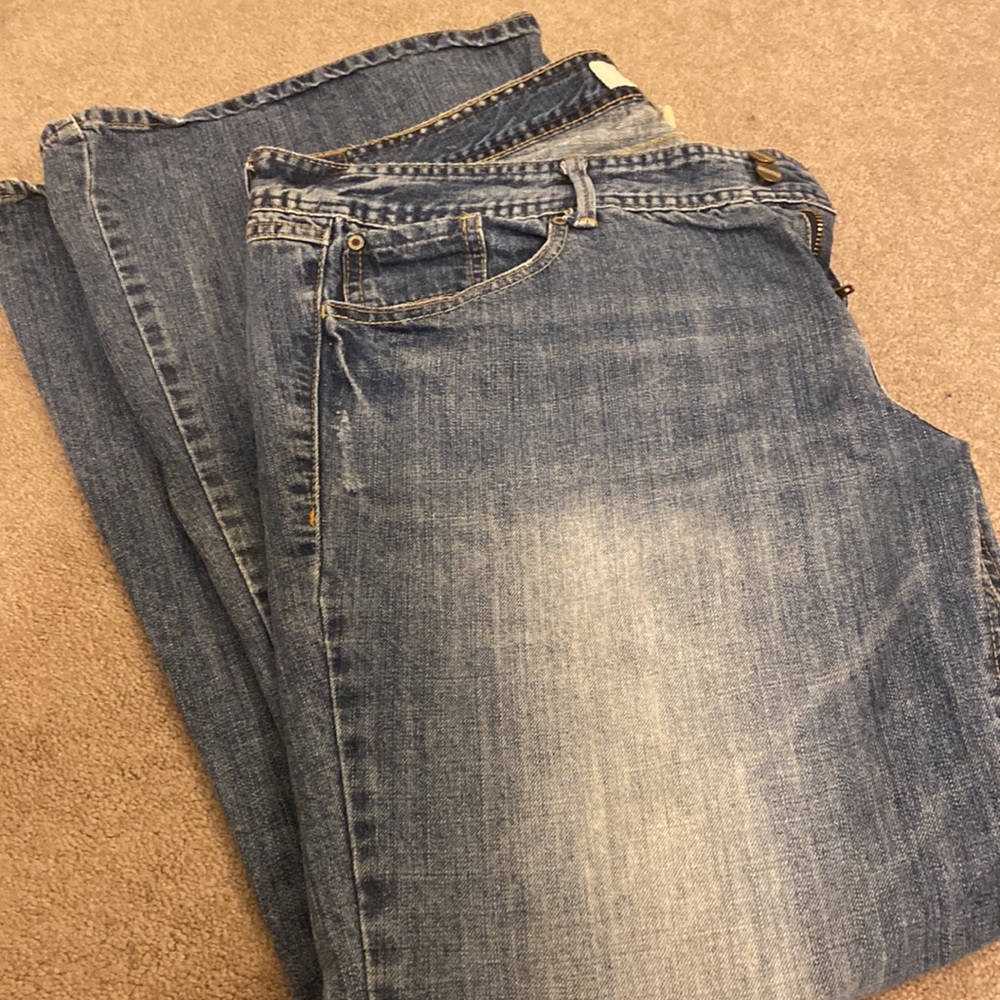 Maurice’s Ani Flare Distressed Blue Jean-Size 17/18 Regular-EUC